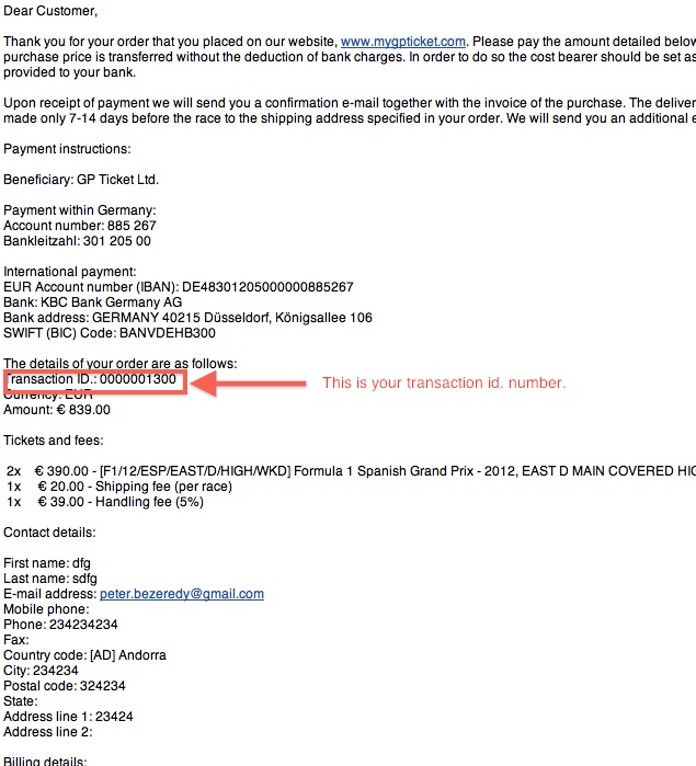 Transaction Id Help Mygpticket Com